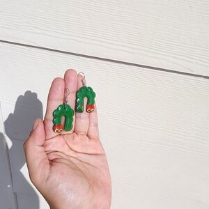 Clay polymer resin Eric Carle The Hungry Caterpillar Earrings